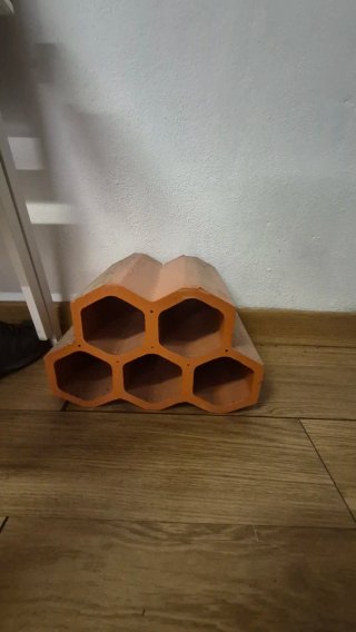 Botellero vino ceramica-ladrillo