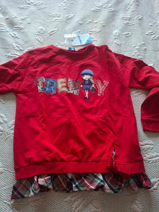 Camiseta Mayoral niña 9 años roja