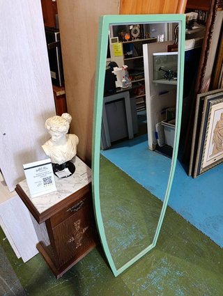 ESPEJO CUERPO ENTERO VERDE MENTA