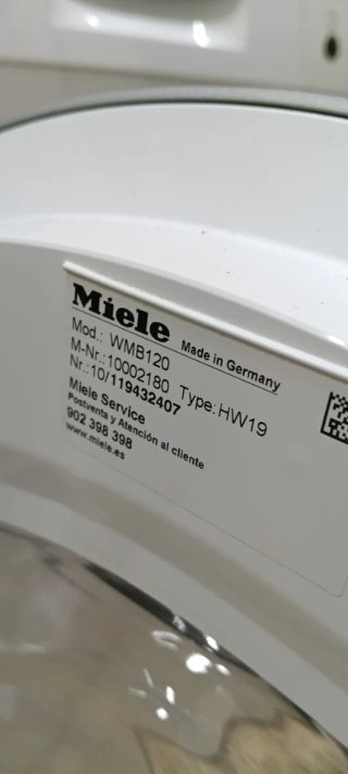 Lavadora Miele WD 8 kg RPM 1600 A +++