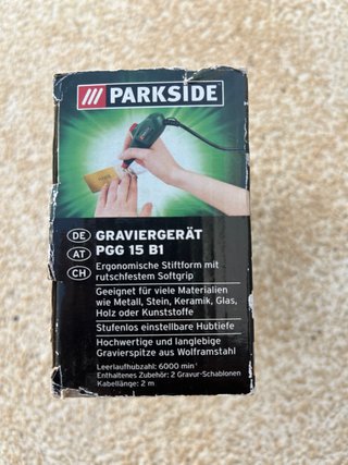 Marcadora Grabador Parkside pgg 15 b1 y plantillas