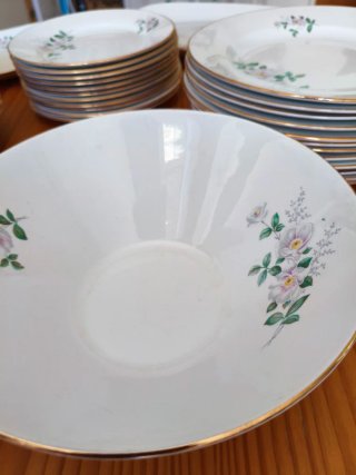 Vajilla vintage Royal China Vigo – 39 piezas