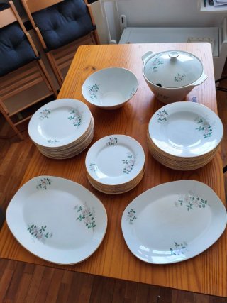 Vajilla vintage Royal China Vigo – 39 piezas