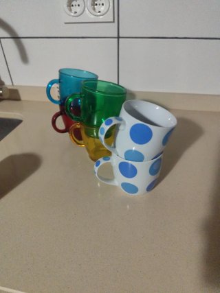 Juego de 6 tazas de desayuno