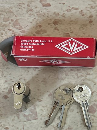 Cilindro Bombín Puerta Garaje + 3 Llaves