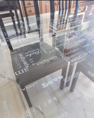 Mesa de cristal Ikea