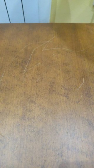 Mesa auxiliar de madera maciza vintage con cristal