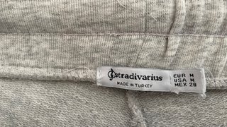 Pantalón chándal Stradivarius gris mujer Talla M
