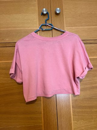 Crop top japonés con estampado Lote dos camisetas