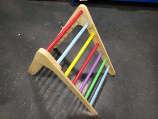 Triangulo de escalada con rampa