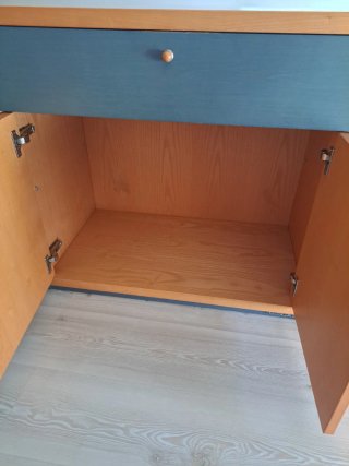 Conjunto Aparador y Estantería Madera