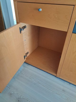 Conjunto Aparador y Estantería Madera