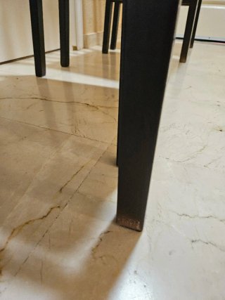 Lote 4 Sillas Madera Tapizadas Beige