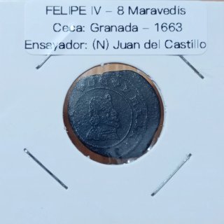 Felipe IV - 8 Maravedis-Ceca:Granada-Ensayador:(N)