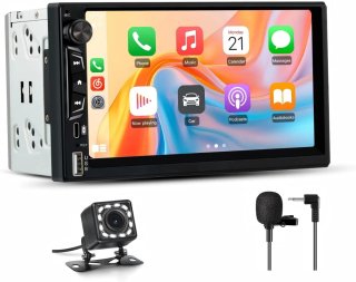 Radio Coche 2 DIN CarPlay/Android + Cámara