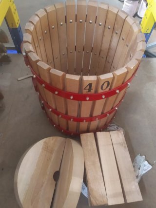 Jaula Prensa 40cm Madera