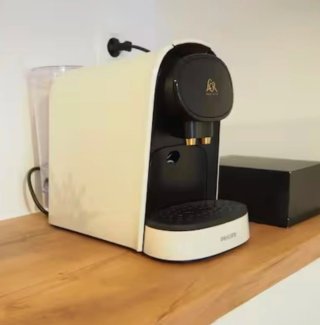 Cafetera L'Or Barista color satin blanc