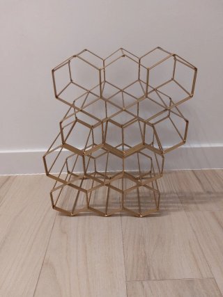 Botelleros Hexagonal Dorado