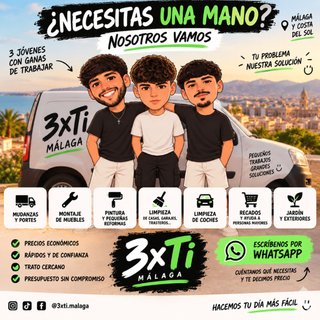 3xTi Málaga | Mudanzas, Montajes y Ayuda