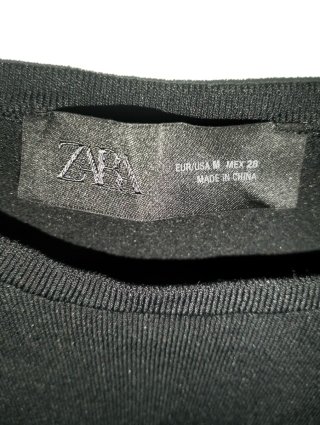 mini vestito zara tg M nero