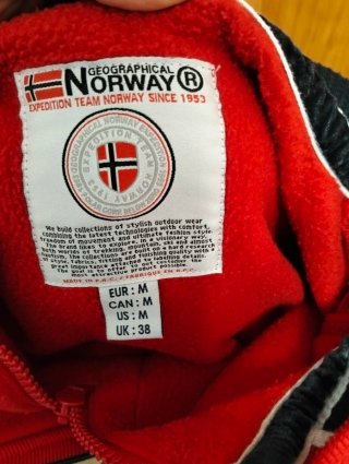 Sudadera Geographical Norway Roja