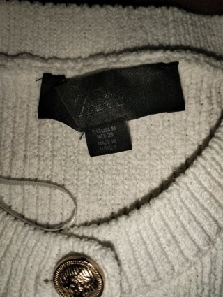 Gilet Zara Bianco Taglia M