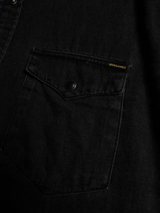 Camisa Vaquera Jack & Jones Negra/Gris Talla L