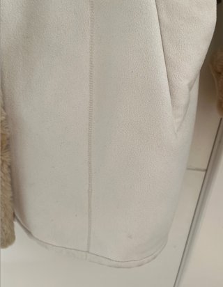 abrigo fuchs schmitt blanco y marron