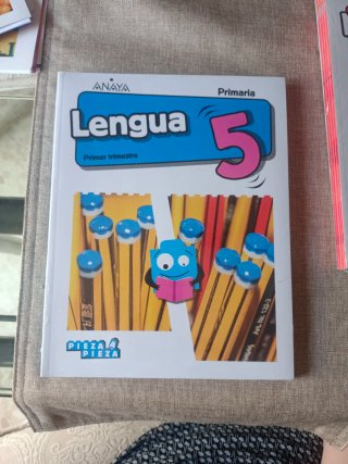 Libros de lengua 5 primaria. Pieza a de Anaya