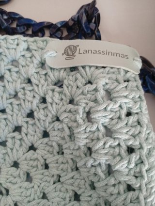 Bolso de hombro tejido a mano Lanassinmas