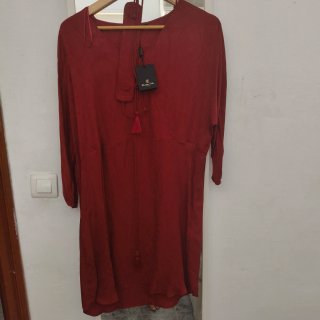 Vestido Massimo Dutti Rojo