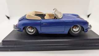 Bburago Porsche 356B Cabriolet (1961) blu 1:24