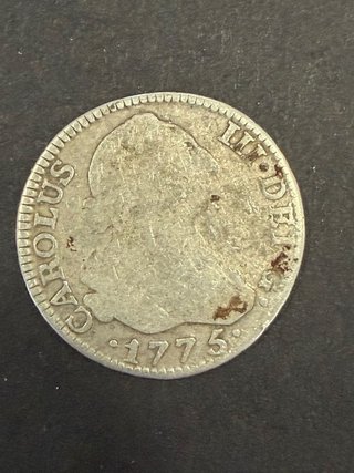 Moneda 1775 Carlos III Plata