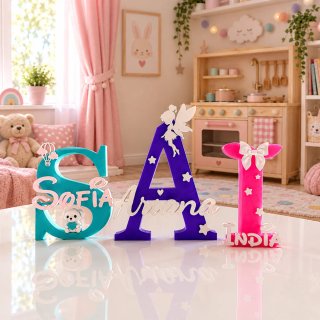 Lettere 3D personalizzate per nome