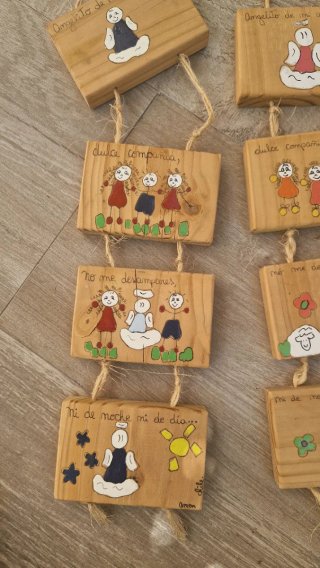 Adornos de madera para niños