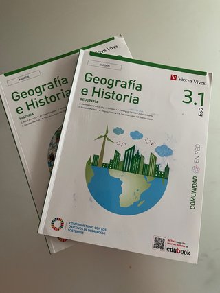 Libro escolar 3 eso Geografia e historia 2 libros