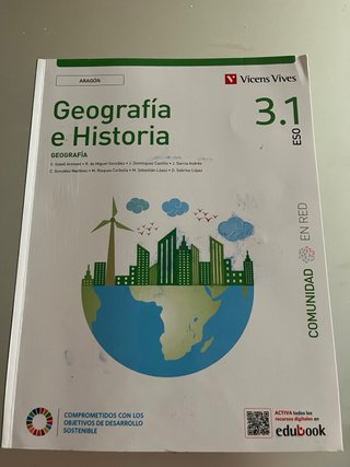 Libro escolar 3 eso Geografia e historia 2 libros