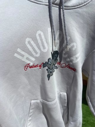 HOOD RICH Sudadera Blanca con Ángeles