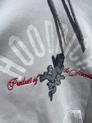 HOOD RICH Sudadera Blanca con Ángeles