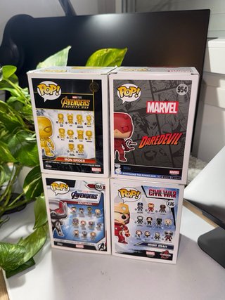 FUNKO POP! MARVEL x4