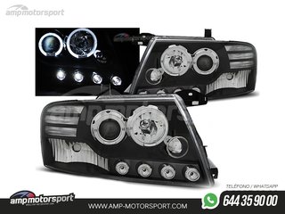 FAROS DELANTEROS OJOS DE ANGEL PARA MITSUBISHI PAJERO V60
