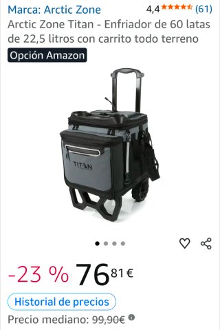 Nevera Titan con Ruedas 60 latas