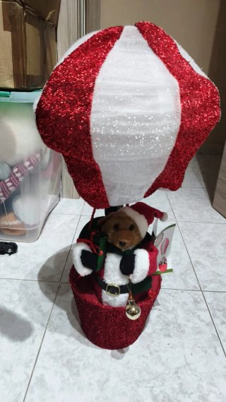 Globo Decorativo Navidad Oso Santa