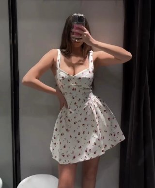 Vestido floral Zara