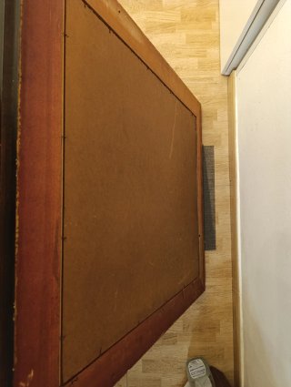 Espejo antiguo marco dorado.