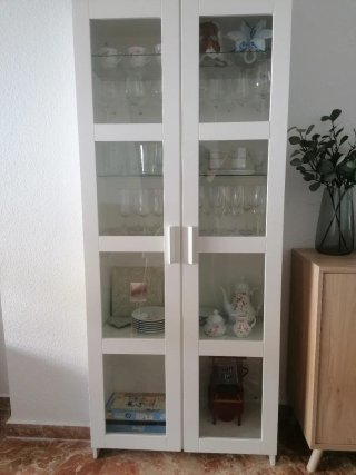 Vitrina Ikea Brimmes Blanca