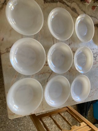 Lote 9 Platos Arcopal France Opalino