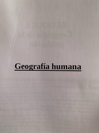 Geografía humana
