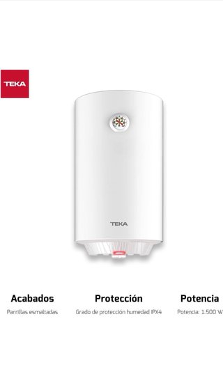 Calentador Eléctrico Teka 50L Nuevo