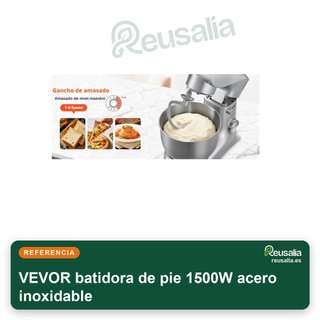 VEVOR batidora de pie 1500W acero inoxidable